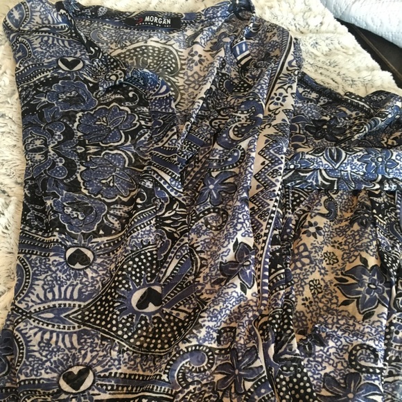 Sheer paisley tunic by Morgan - Picture 3 of 5